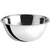 OCS Parts 8 Quart Mixing Bowls | Set of 2 | 13.25-Inch Stainless Steel Professional Grade Flat Base Mixing Bowls for Home and Commercial Kitchens