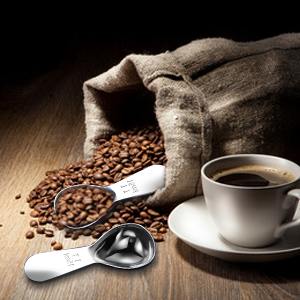 Coffee Scoop 2 tablespoon Measuring Spoons(30ml 2pcs), Ergonomics Design Coffee Scooper 2 tbsp Metal Stainless Steel Manufacture，coffee scoop for ground coffee Protein Powder Sugar Cereal,Etc.