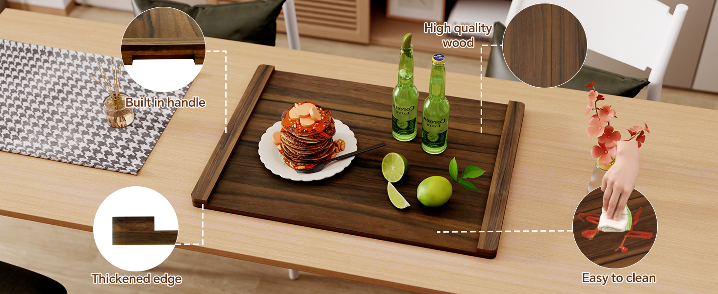 Noodle Board Stove Cover Wood (Ready to Use), Stove Top Covers for Electric Stove, Gas Stove, Wooden Decorative Rustic Kitchen Serving Tray, for Range Stovetop, Cooktop, 30'' * 22'', Brown