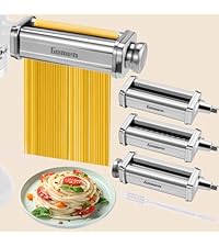 Pasta Roller for Kitchenaid Stand Mixer, Pasta Maker for Kitchenaid Mixer Attachments, Stainless Steel Pasta Attachment for Kitchenaid Stand Mixer, 8 Gears Adjustable by Gomen