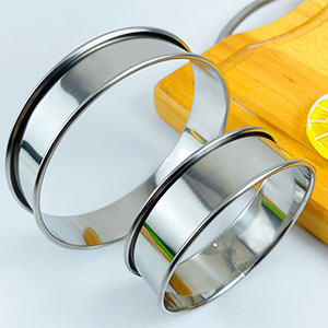 DATANYA 12Packs 4 Inch English Muffin Rings Crumpet Rings Stainless Steel Double Rolled Tart Rings, Round Metal Cooking Pastry Ring Molds for Crumpets baking