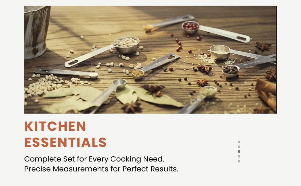 14PCS Measuring Spoons Set, 1 tbsp, 1/2 tbsp, and 1-1/16tsp Stainless Steel Measuring Spoons for Cooking Baking Spice Jars and Liquid Ingredients