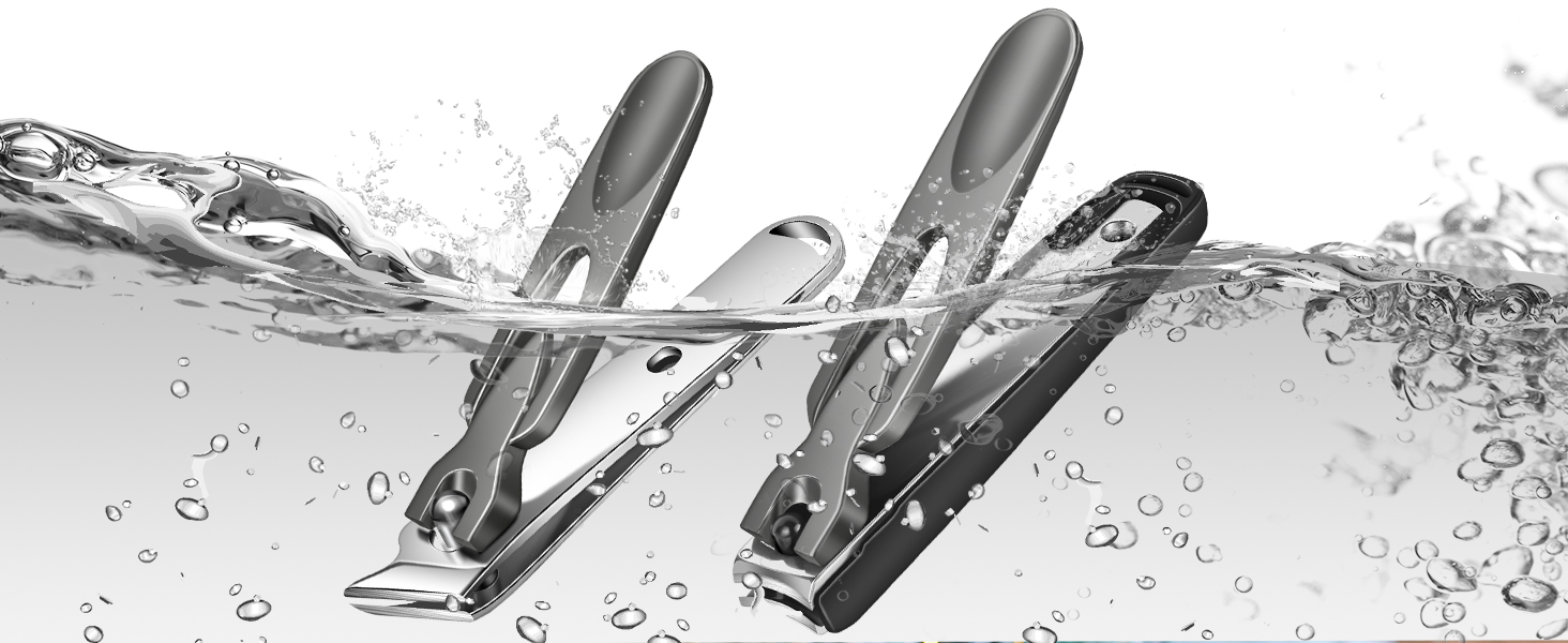 Nail Clippers for Men Thick Nails with Slanted Blade, Heavy Duty Nail Clippers with Catcher No Splash Fingernail Clipper Nail Cutter Gifts for Men Women Adults