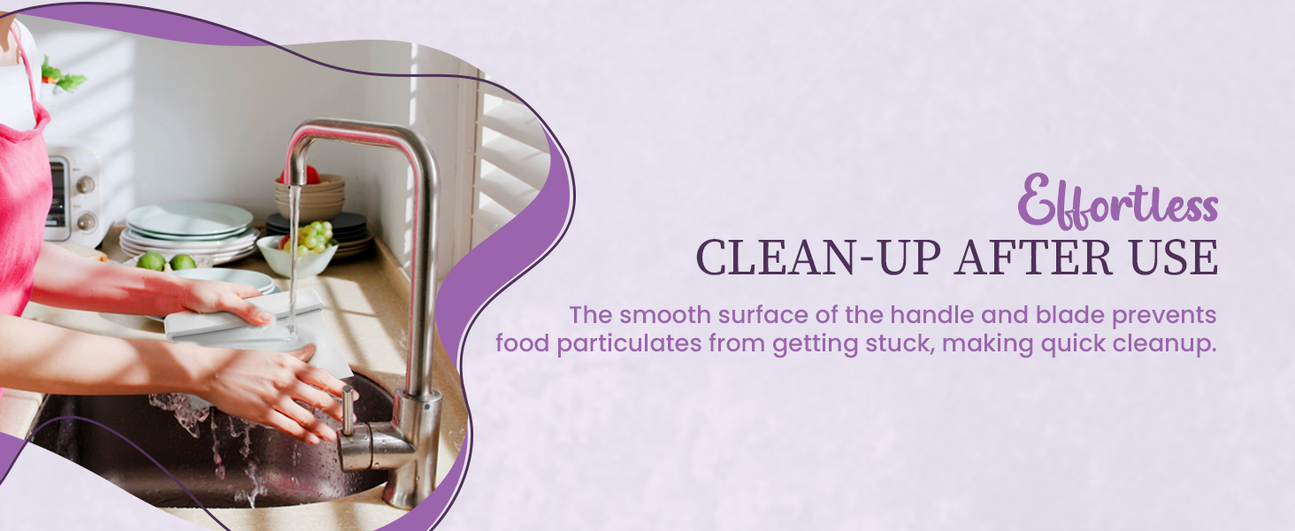 OCS Parts 6-Inch Stainless Steel Dough Cutter and Bench Scraper | Purple Handle | Cutter for Pizza Dough, Bread, and Pastry Dough | Multipurpose Kitchen Utensil