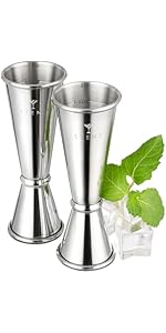 Bulk Commercial Cocktail Shakers 6pc Set, Professional Boston Shakers, Weighted Cocktail Shaker Tins for Bartending - Stainless Steel Bar Shaker Set for Restaurants & Bars - Silver
