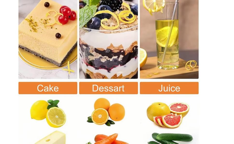 2pcs zester Stainless Steel Lemon with Hole Citrus Orange Peeling Tool Fruit Peelers