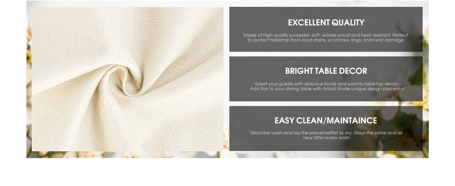 Artoid Mode Green Yellow Mandala Round Placemats Set of 4,14 Inch Seasonal Spring Table Mats for Party Kitchen Dining Decoration