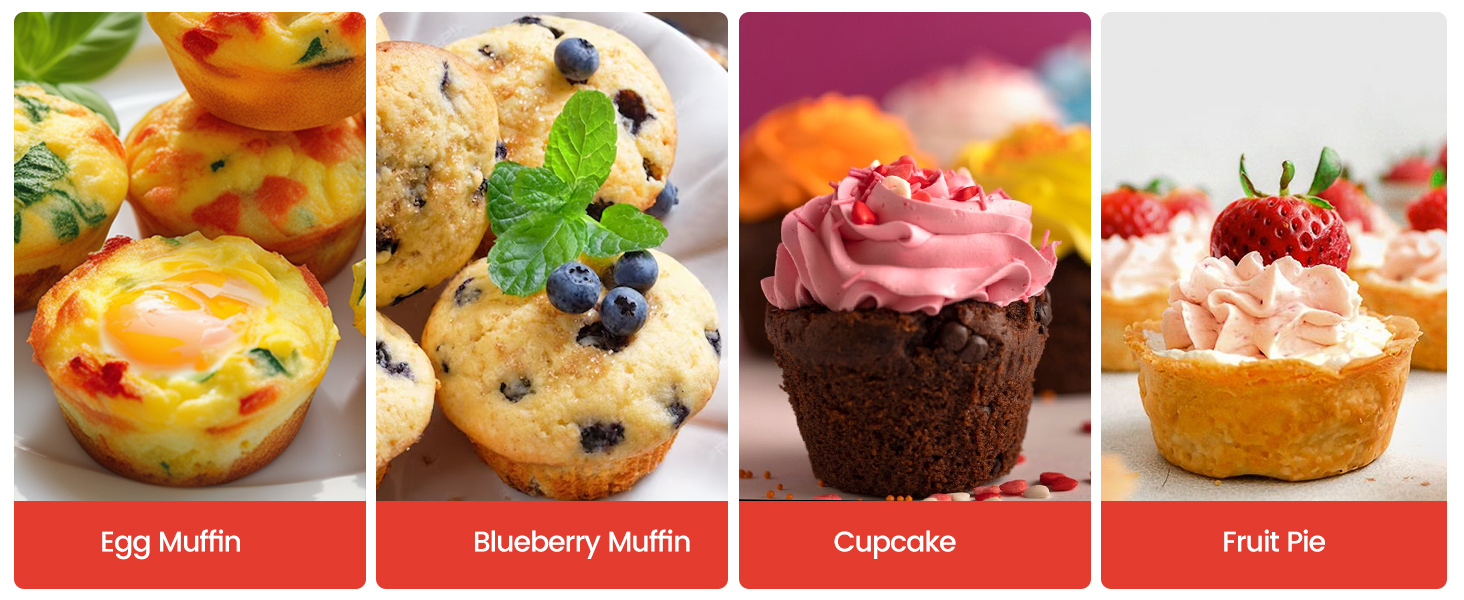 FUNBAKY Silicone Mini Muffin Pan, Metal Reinforced Frame 24 Cups Nonstick Mini Cupcake Pans with Handles Easy to Move for Baking Muffin, Cupcake, Egg Bites Oven Safe, Silicone Molds 2 Pack Confetti