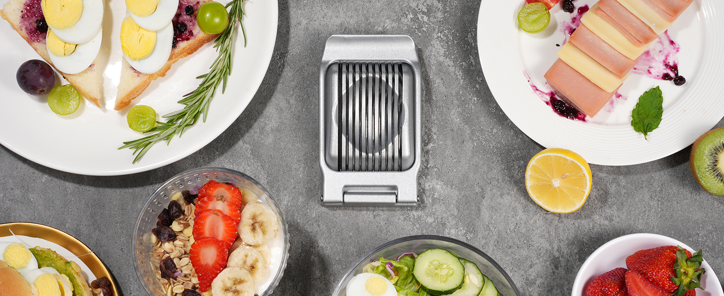 Heavy Duty Stainless Steel Wire Egg Slicer for Hard Boiled Eggs & Strawberry Other Soft Food