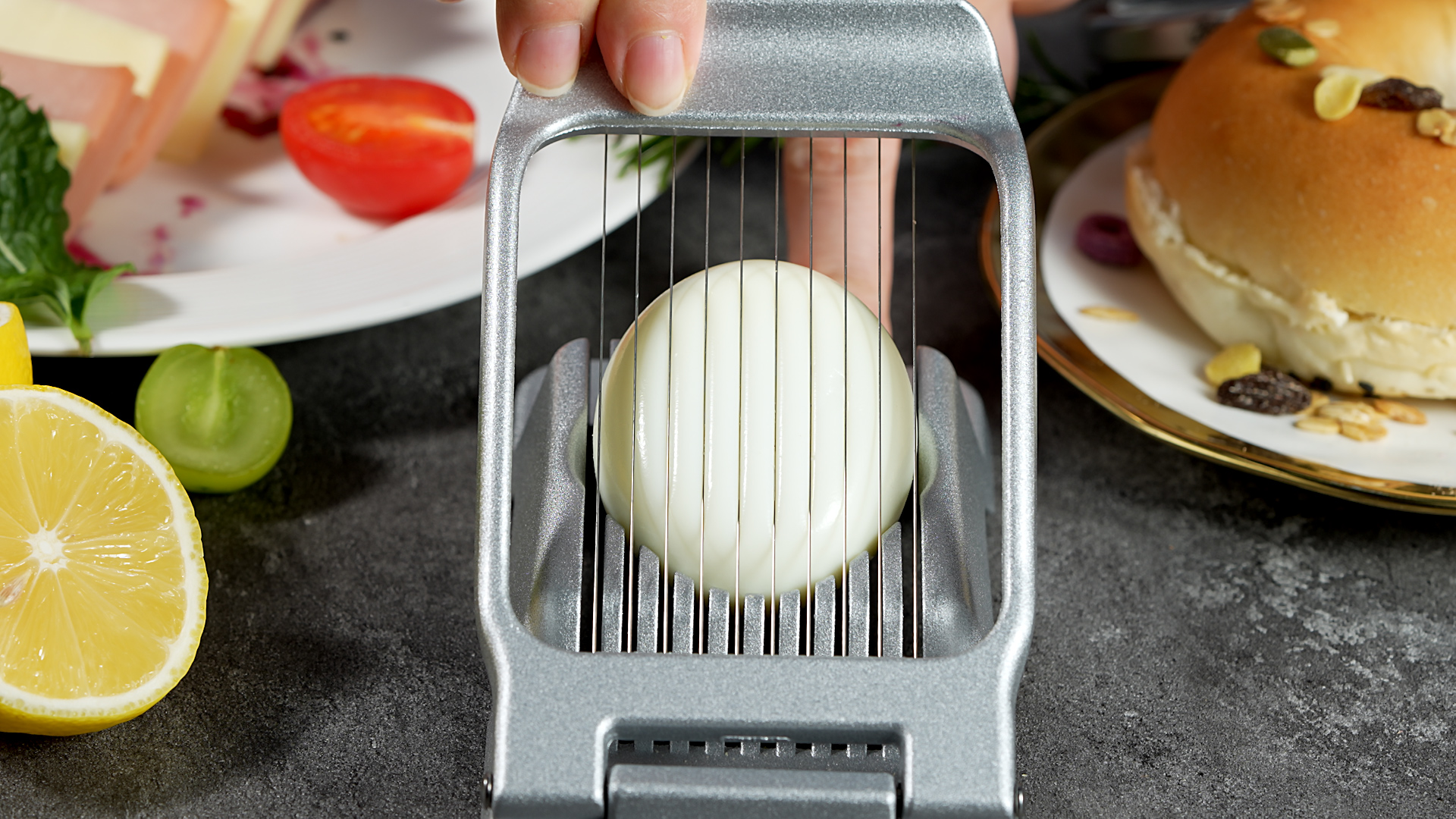 Heavy Duty Stainless Steel Wire Egg Slicer for Hard Boiled Eggs & Strawberry Other Soft Food