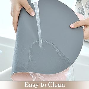 Reversible Faux Leather Placemats with Coasters Set of 4, Non-Slip Washable Table Mats for Dining, Kitchen, Heat Resistant Insulation Place Mat Easy to Clean (17 x 12 inch), Stain Resistant Placemats