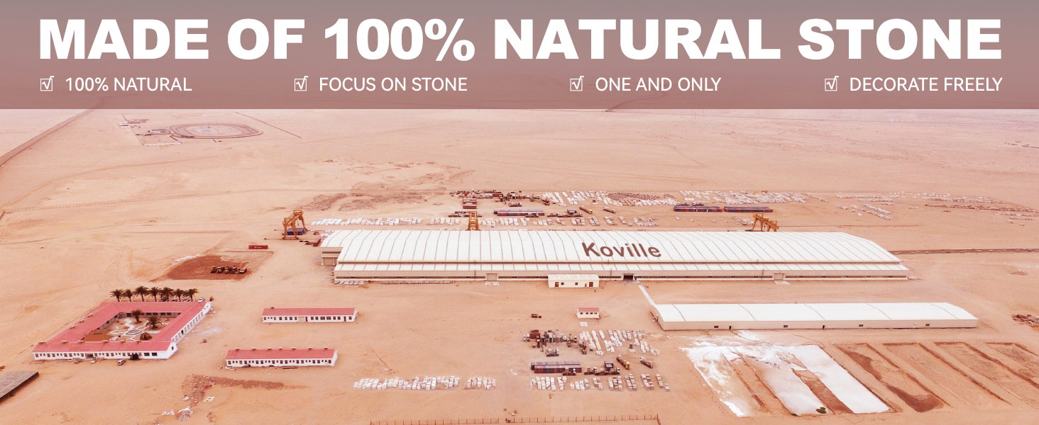 Koville Marble Rolling Pin, Non-Stick African Stone Polished Dough Roller, Pasta, Dumpling, Ravioli, Fondant, Pie Crust, Kitchen Baking Pastry Tools(Namib Fantasy)