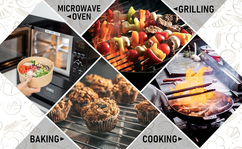 2 Pcs Funny Oven Mitts I'm Baked Too Heat Resistant Mitts Retro Housewife Silicone Non-Slip Oven Mitts with Hanging Loop Sweet Housewarming Gifts for Baking Lover Hostess Family Friend