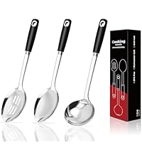 14-in Spatula Set, 18/0 Stianless Steel Heavy Duty Turner & Slotted Spatula, Kitchen Cooking Utensils Set, High Heat Resistant, Grilling Frying Serving Food, Pack of 2