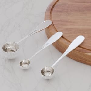 1PCS 1tsp(1/3tbsp, 5 ml) Single Measuring Spoon, Stainless Steel Individual Teaspoon, Metal Measure Scoop with Gift Box