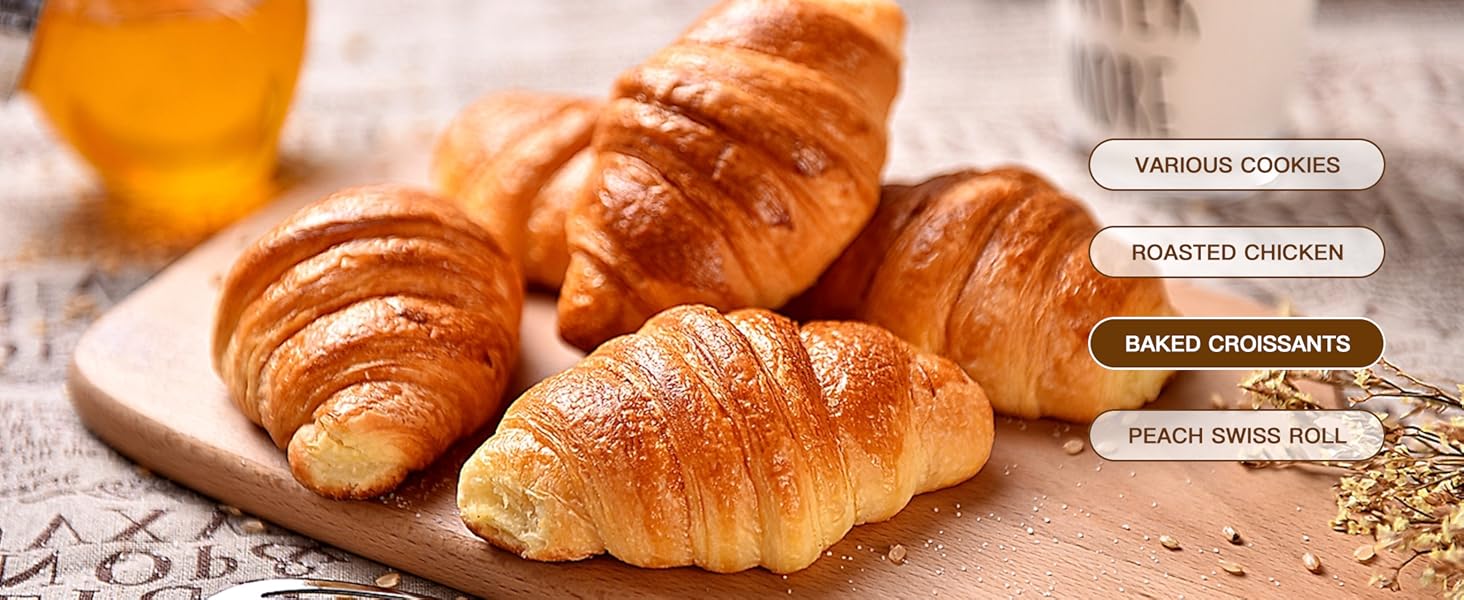 Baking Sheet Pan Set of 3, Commercial Cookie Sheets for Baking, Nonstick Half/Quarter/Jelly Roll Pans Replacement Toaster Oven Tray, Heavy Duty & Easy Clean, Champagne Gold