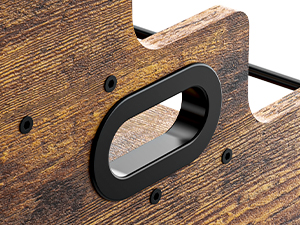 KLM Liquor Bottle Display Shelf, Coffee Syrup Rack Organizer, 3 Step Countertop Liquor Wine Rack, mini bar,liquor cabinet, Home Retro Bar Shelf Stand for Liquor Whiskey, Spirits