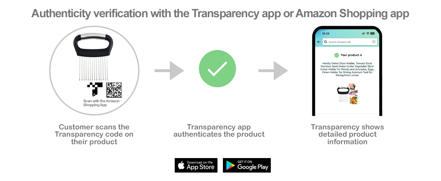 Hendiy Onion Slicer Holder, Large Onion Holder for Slicing Stainless Steel Tomato Cutter Vegetable Slicer Cutter Holder for Potato and Avocados, Eggs, Assistant Tool for Slicing Lemon