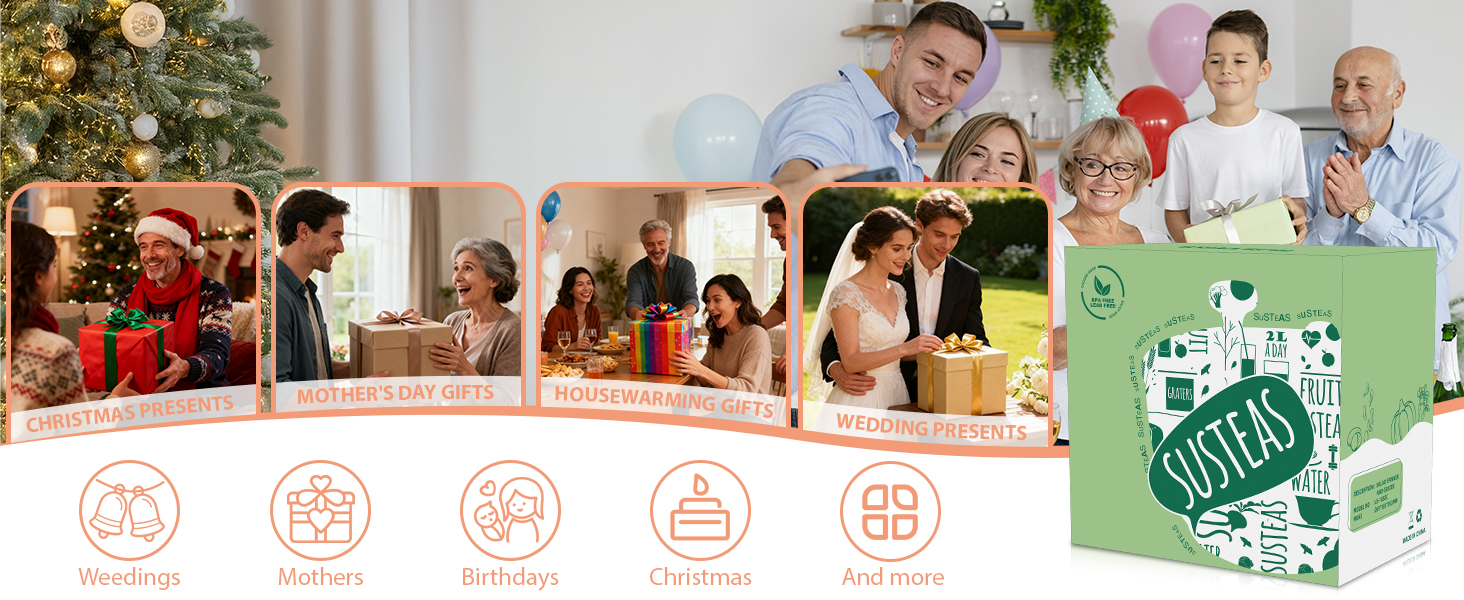 SUSTEAS Salad Spinner Large, Vegetables Wash Bowl, Fruits & Herb Lettuce Dryer with 5 Blade Slicer Egg Yolk Strainer Shredder for Efficient Salad Preparation and Food Washing, 4.25Qt