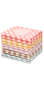 10 Pack Dishcloths White Fiber Dish Cloths Towels Set 12