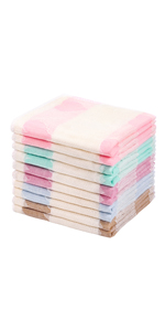 10 Pack Dishcloths White Fiber Dish Cloths Towels Set 12