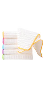 10 Pack Dishcloths White Fiber Dish Cloths Towels Set 12