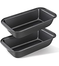 KITESSENSU Baking Pans Sets, Nonstick Bakeware Sets 7-Piece with Round/Square Cake Pan, Loaf Pan, Muffin Pan, Cookie Sheet, Roast Pan, Cooling Rack, Carbon Steel Bake Set Pink