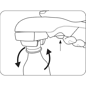 Electric Bottle Opener for Seniors - Automatic Solution for Easy Opening of Water Bottles. Ideal for Weak Hands or Those with Arthritis. Perfect for Soda, Milk, Juice. Battery Powered.