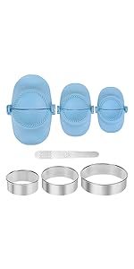 7 Piece Dumpling Maker Kit - All-in-One Empanada Maker Set with Press Molds & Ring Cutters, BPA-Free Kitchen Accessories for Home Cooking, Family/Friends Fun Gift (Beige)