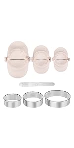 7 Piece Dumpling Maker Kit - All-in-One Empanada Maker Set with Press Molds & Ring Cutters, BPA-Free Kitchen Accessories for Home Cooking, Family/Friends Fun Gift (Beige)