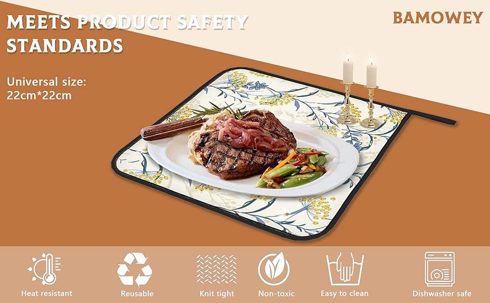 2PCS Boho Watercolor Floral Pot Holder with Loop,Heat Resistant Oven Pads,Hot Pat for Kitchen Cooking Baking Food