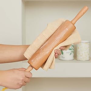 Classic Wood Rolling Pin, 17