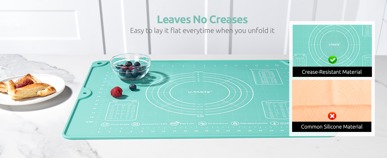 U-Taste Liquid Silicone Pastry Mat: 16