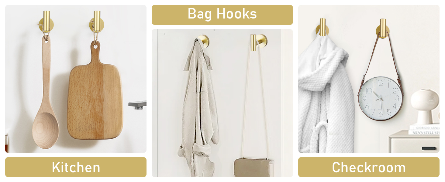 5 Pieces Brushed Gold Towel Bar Set, Upgraded Round Bathroom Hardware Accessories Set, Toilet Paper Holder Towel Holder Set for Bathroom Stainless Steel Wall Mounted 23.6Inch