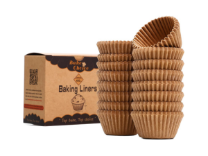 Mini Muffin Pan includes 200 Natural Cupcake Liners, Mini Cupcake Pans Nonstick 24 Cup, Muffin Tin, Carbon Steel Baking Supplies