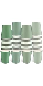 60 Pcs Sage Green Paper Placemats, 13.5 Inch Disposable Scalloped Easter Placemat Round Table Place Mats, Round Table Place Mats for Birthday Wedding Bridal Shower Baby Shower Banquet Tea Party