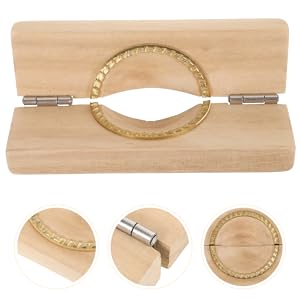 PRETYZOOM Dumpling Artifact Wooden Dumpling Press Mold 5.7In Dough Presser for Homemade Making Kitchen Tool