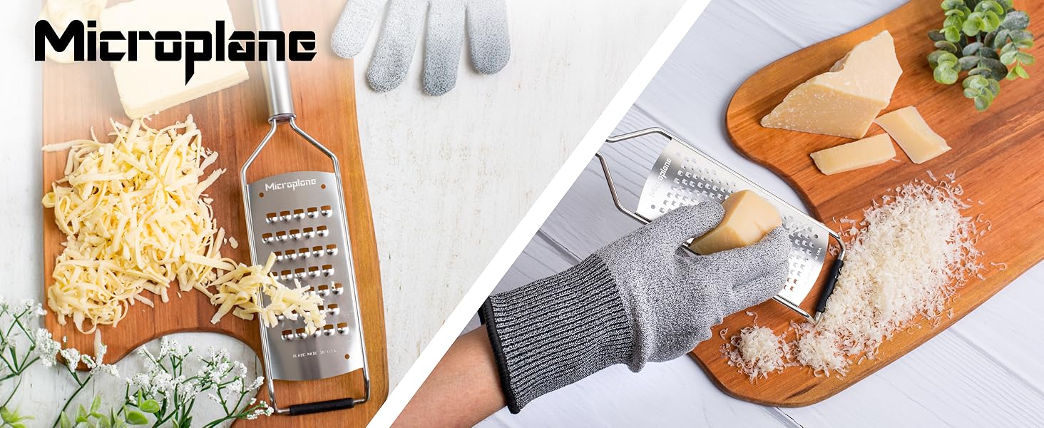 Microplane Professional Series Kitchen Grater new Fine for Hard Cheese, Citrus Fruits, Garlic, Chili, Cinnamon and Nutmeg with Stainless Steel Blades - Made in USA