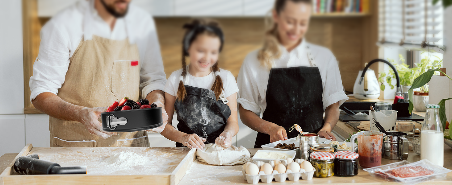 9 Inch Springform Pan with Removable Bottom, Non-stick Round Spring Form Cake Mold Cheesecake Pan For Baking