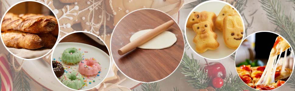 French Rolling Pin for Dough - Fulimax 16