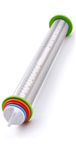 Rolling Pin with Thickness Rings, Fulimax 17