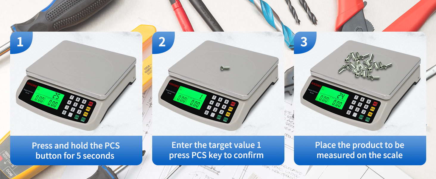 Commercial Food Scale 40KG Large Digital Kitchen Scale Baking Cooking Bread Meat Weight Price Computing Scale Stainless Steel Parts and Coins Counting Scale for Deli Stores Tare Function