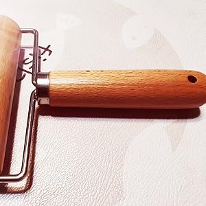 Small Rolling Pin, Wooden Dough Roller, Non-Stick Pizza Roller, Dough Baker Roller Set for Home Kitchen Baking Cooking.