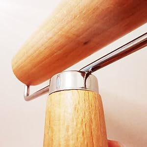 Small Rolling Pin, Wooden Dough Roller, Non-Stick Pizza Roller, Dough Baker Roller Set for Home Kitchen Baking Cooking.