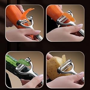 Multifunction Vegetable Peeler Julienne Peeler for Kitchen (2-in-1 peeler)