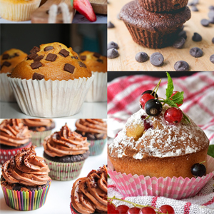 Muffin Cupcake Pan, Muffin Tins Nonstick 6, Muffin Top Cookie Cheese Cake Pan for Baking, Toast Oven Baking Supplies Small Cake Pans Muffin Cups Non Stick