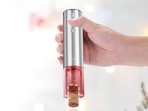 Electric Wine Opener Set - Premium Wine Gifts with Wine Opener, Foil Cutter, Wine Aerator, Vacuum Stopper, and Elegant Gift Box - Ideal Christmas Gift for Unforgettable Moments