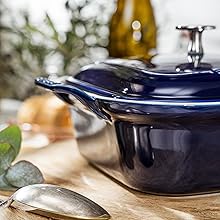 Staub Ceramic 3-pc Rectangular Baking Dish Set - Macaron Pastel Blue