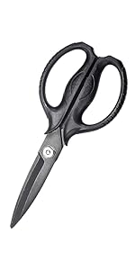MITSUMOTO SAKARI Japanese Kitchen Shears, Cooking Scissors Titanium Plated for Meat Vegetable Herb