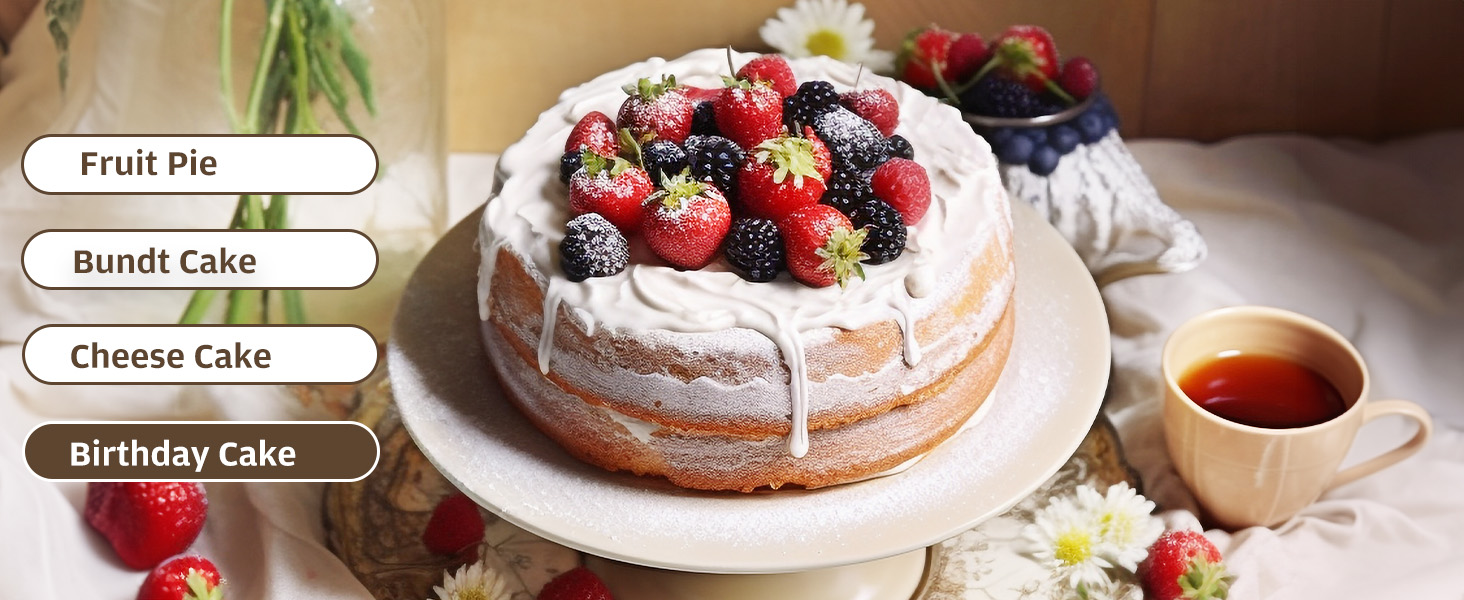 KITESSENSU Non-Stick Cake Pan, 9.5-Inch Aluminum Cake Mold, 8 Cup Fluted Heavy Duty Tube Pan, Durable Rust & Scratch-Resistant, Baking Mold for Jello, Gelatin, Chocoflan, Flan, Marissa, Gold